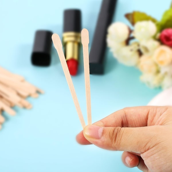 500 st Brow Wax Sticks Små vaxspatlar Applicator Trä hantverkspinnar
