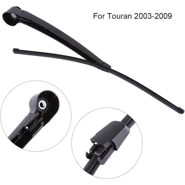 Bakspoilerarm, bakruta torkararm, torkarblad, för Touran 2003-2009