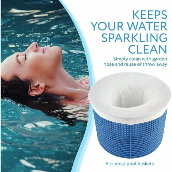 Svømmepøls Skimmer Strømper, Holdbar Elastisk Nylon Klud Pool Skimmer Filter