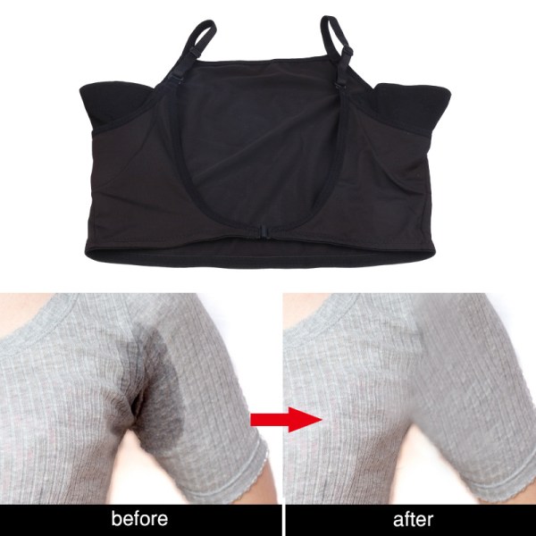 Svettskyddsväst Underkläder Väst, Återanvändbar Tvättbar Armhåla Svett Underarm Svett Absorberande Snabb, Medium