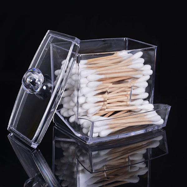 Bomuldsvat Dispenser Bordplade Organizer Box Krukker