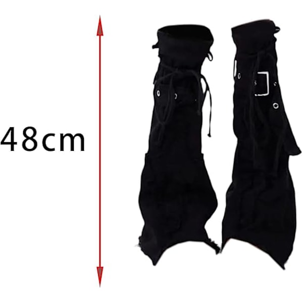 Y2K Leg Warmers, Lange Støvlesokker, Klær Tilbehør, Grung Fairy Sokker