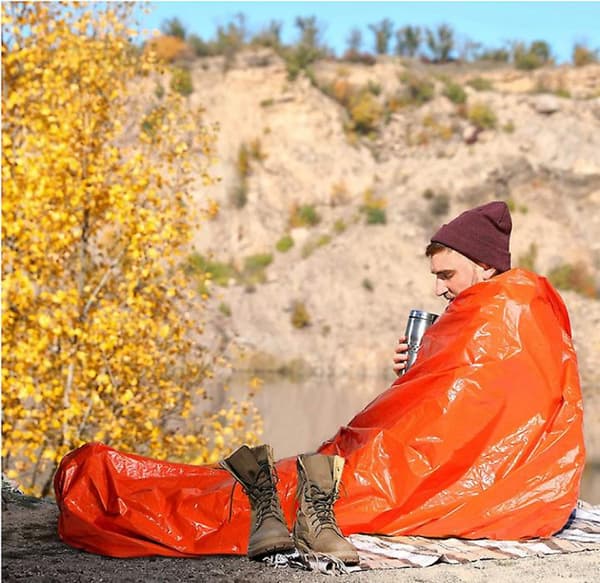 Nødsøvnpose Overlevelsessoveposer Nødblanket Utendørs Camping (1 stk)