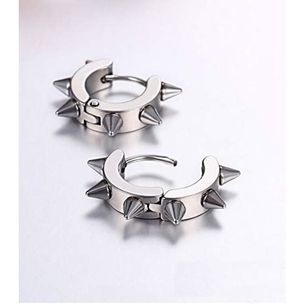 Titanium Stål Stud Øredobber Pigg Stud Øredobber (Stålfarge) Gutt/Menn Gave