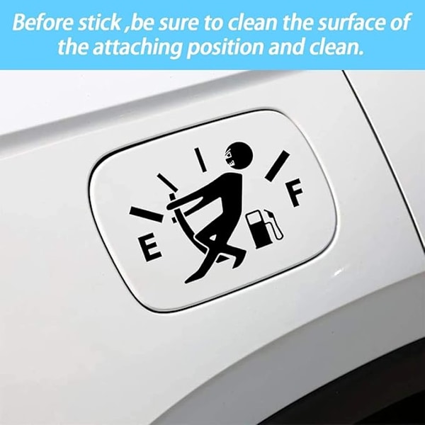 Humor Bilsticker, Høy Bensinforbruk Klistremerker, Tom Bensintank Klistremerker for