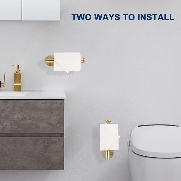 Selvklæbende toiletpapirholder, Premium Thicken SUS304 Rustfrit stål