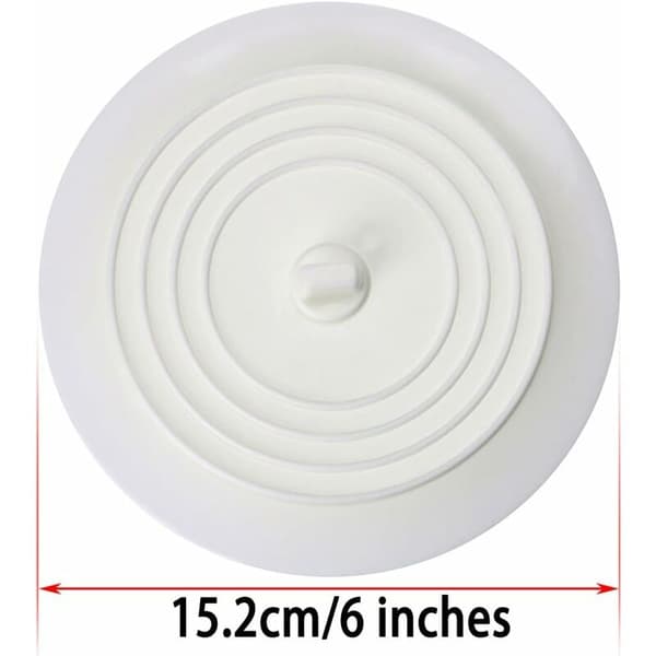 2-pack 15 cm silikonpropp för diskho och badrum