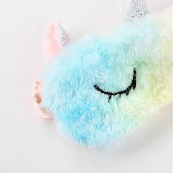 Sovende barn øyemaske Unicorn barn sovemaske søt 3d dyr