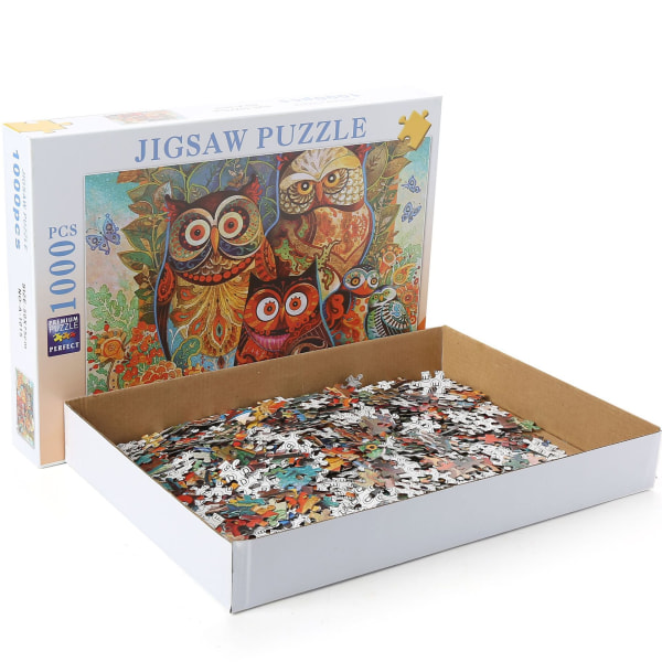 1000 Piece Jigsaw Puzzle, Owl Jigsaw Educational Toy Game for Adu