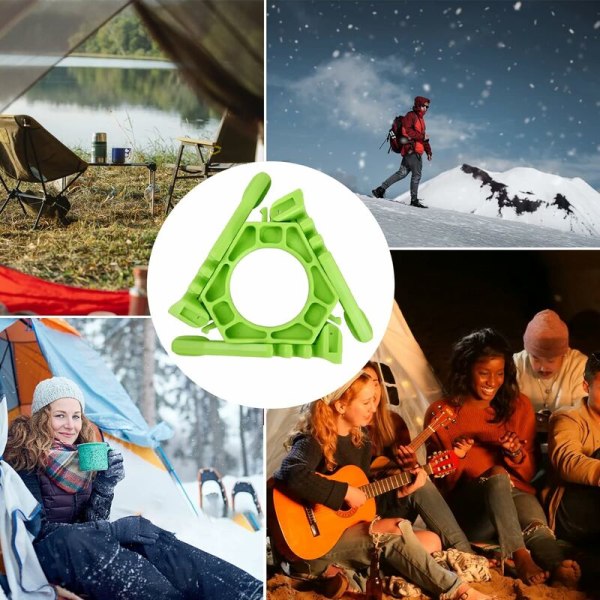 Fällbar gasbehållarehållare, ABS camping gasbehållarehållare, halkfri gasspisstativ