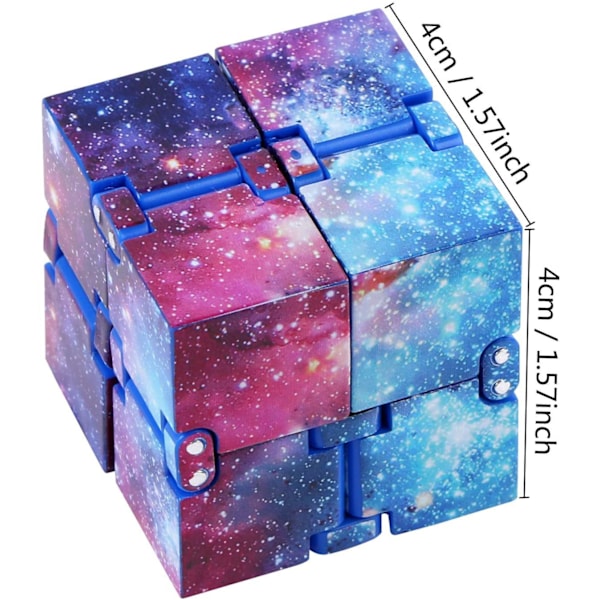Infinity Cube - Universum - Evighetskub - Fidget Toy Lila