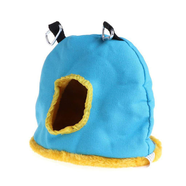 Fågelhängmatta Bo Plush Varm Hängande Tält Husdjur Papegoja Gunga Säng Grottbur för Parakit Kanariefågel Nymfkakadua Undulat Hamster Slumpmässig Färg (Medium)