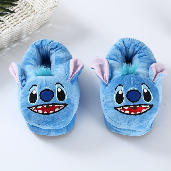 Stitch Lilo tøffel Plys tøffel Varm skridsikker til hjemmet indendørs（35-40）