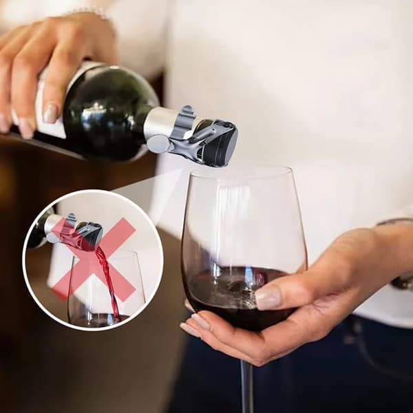 Flaskestopper med håndtag, 4 stk. champagneprop til rustfrit stål