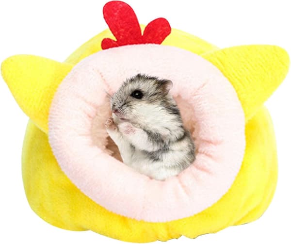 Varm hamster seng | Vinter marsvin seng gjemmested | Mini pinnsvin, 13X12X9CM