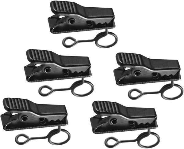 Klämma, 5 st 8,4 mm Trådbunden Lapel Mikrofon Mikrofon Slipsklämma