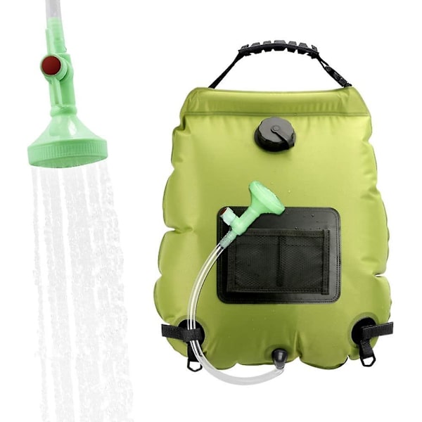 SolsDuschsäck, 20l SolsDuschsäck Bärbar Fällbar Duschtemperatur