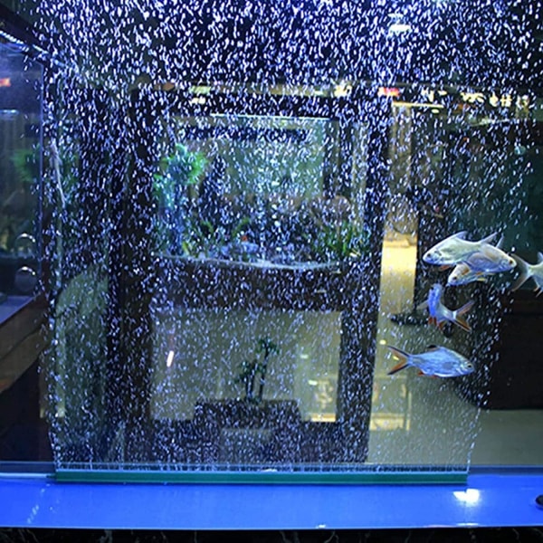 Akvarium bubbel luftsten, 4 stycken luftsten grå mikro bubbelsten bar,