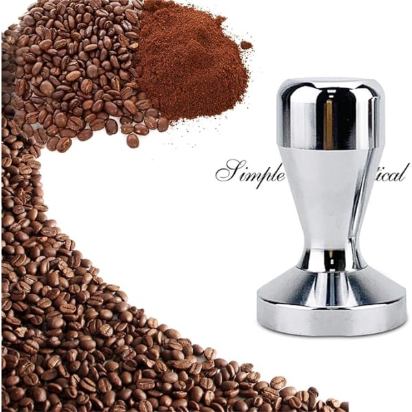 1 st Tamper, 51mm Rostfritt Stål Kaffe Press för Portafilter, Espresso