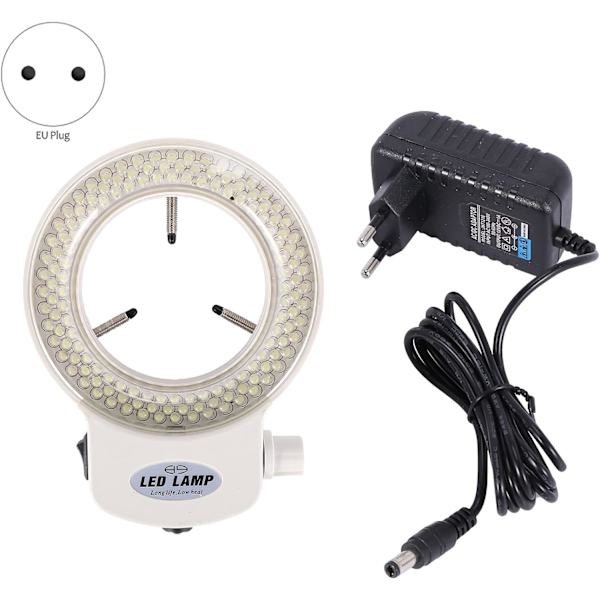 144 LED:n rengasvalo rengasvalo mikroskoopille Mikroskooppilamppuvalo 6000K 0-