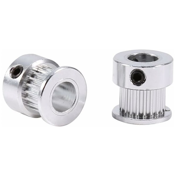 Remskivehjul, 2 st remskivor GT2 20 tänder 8 mm hål 6 mm bredd kuggrem