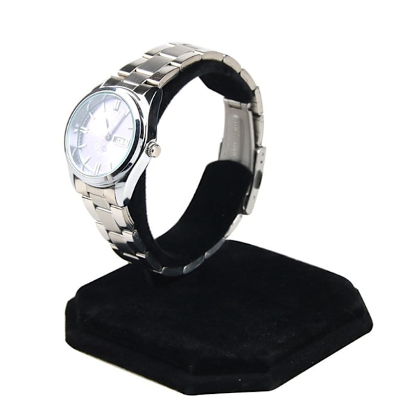 2 stk C-type smykke armbånd klokke display stativ holder stativ - Svart 8 * 9,5 cm