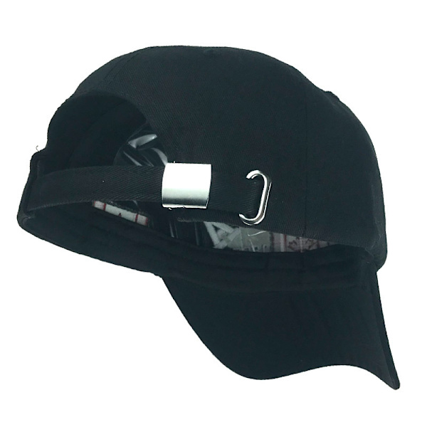 Baseball Cap Canada Flag Hat Justerbar Dad Hat Solhat Broderet Cap Udendørs Solhatte til Voksne BLACK