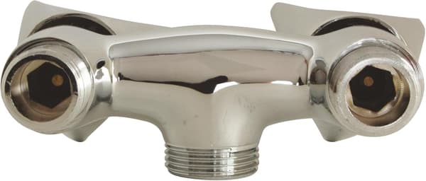 Forkromet blandingsbatteri - Akselafstand 150 mm - Ventilhoved