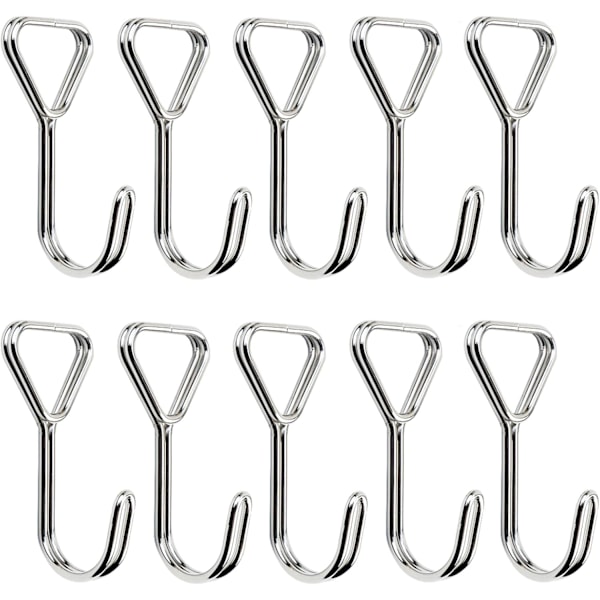 10 stk Spiral Kroker, Rustfritt Stål Bungee-Snordkroker, Bungee-Snordkroker, Bungee-Snordkroker, for telt, sykler, bagasje-festing, festekroker