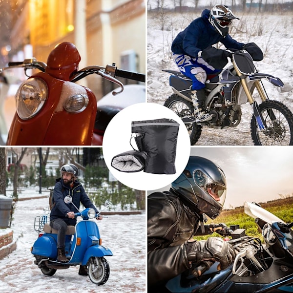 Styrhandskar, Motorcykel Styrhandskar Termisk Fleece Styrhandskar Vinter Vattentäta Motorcykelhandskar Vinter Varma Cykelhandskar Vinterhandskar