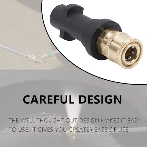 6,35 mm Trykvaske Adapter Hun Hurtigkobling Tilbehør til Karcher K2 K3 K4 K5 K6 K7 med 5 Multi-trins Power Dysespidser