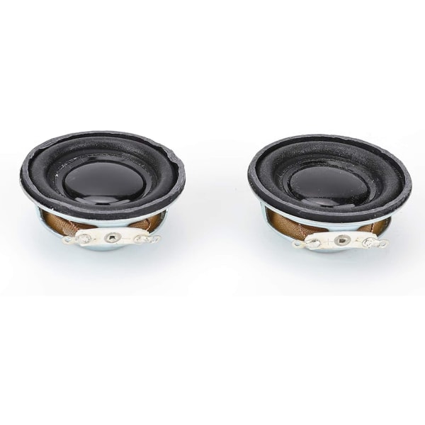 2 st 5w 4Ω Stereo Audio Högtalare 4cm Högtalare Horn för Mini Förstärkare, Metall Rund Inre Magnet Högtalare