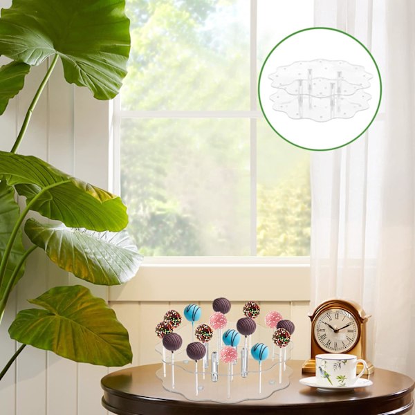 16 Hål Lollipop Hållare Cake Pop Stativ Cake Stativ för Bröllop Födelsedag Baby Shower Fest