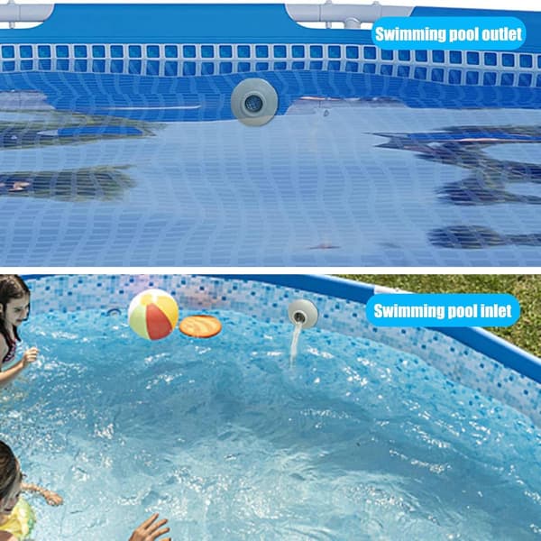 2x Poolinlopp Munstycke, Pool Sil Koppling, Poolutlopp Sil Ersättning