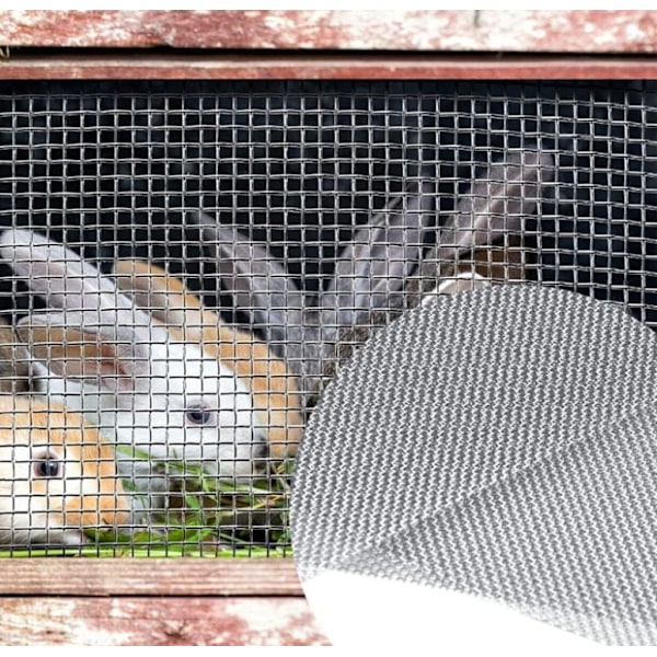 Ruostumattomasta teräksestä valmistettu metalliverkko, suodatinverkko, avoin verkko, lehtien suodatusverkko, hyönteis- ja rottasuoja puutarhaan, 21x30 cm