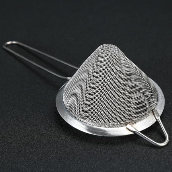 Konisk sil, rostfritt stål, silver, 7 cm