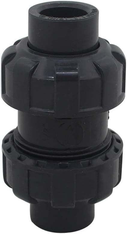 Kulkulventil för pool, backventil i PVC, förhindrar backflöde (innerdiameter 32 mm)