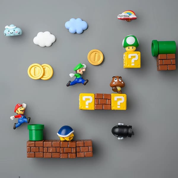 Klassisk 3D Super Mario kjøleskapsmagnet
