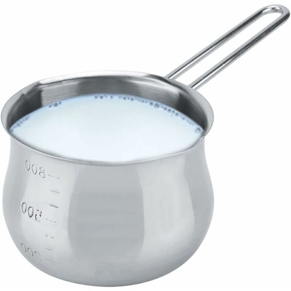 1,7pt mjölk smör varmare gryta mjölk soppa matlagning choklad buljong gryta mini mjölk gryta nudlar rostfritt stål gryta smör ost smälta matlagning mjölk soppa gryta gryta