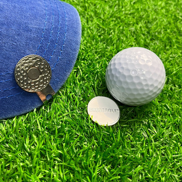 Golfbollmarkörer Stark Magnetisk Golfhattklämma för Golfhatt (3PCS)