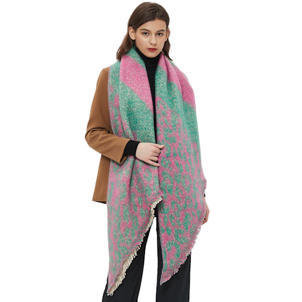 Naisten huivit, Shaalit ja Kääreet iltapukuihin Pashmina Shaalit Suuri Peitto Kääre Shaali Huivit pinkki vihertävä 240x40cm