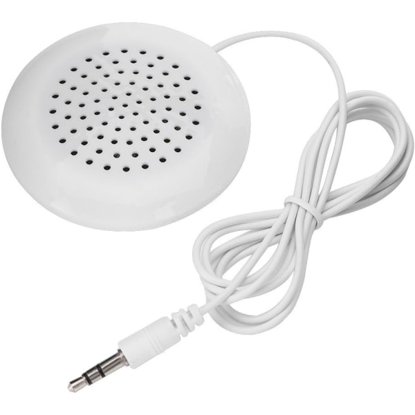 Mini-puhelinkaiutin, 3,5 mm:n stereokaiutin ulkokäyttöön MP3-, MP4-, iOS- ja CD-soittimelle - valkoinen