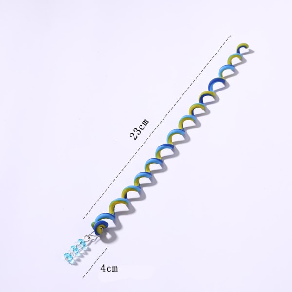 6 st hårstyling Twist Clips för flickor, flätad gummihårband Twist H