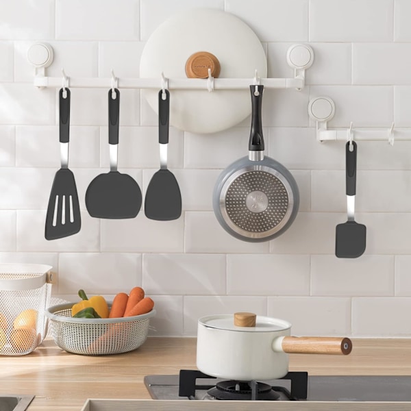 Silikonespatelsæt til non-stick køkkengrej,  Gummi mini-spatler, ingen ridser