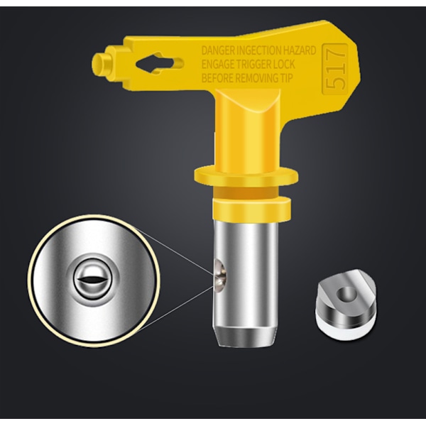 4 stk. 517 Tungstenstål Airless Dyse Reversibel Sprøjtepistol med 4 Ringe