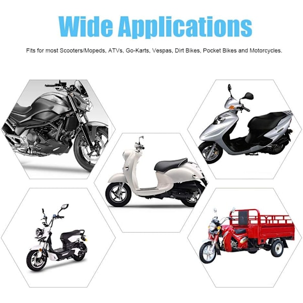 12V Universaali Kova Moottoripyörän Torvi Moottoripyörälle Autolle Kuorma-autolle Mopedille Skootterille Musta 105dB Vedenkestävä 65mm