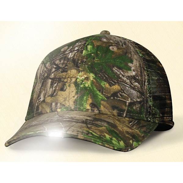 Mossy Oak Outdoor Cap Camouflage Hi-Beam Lighted Cap