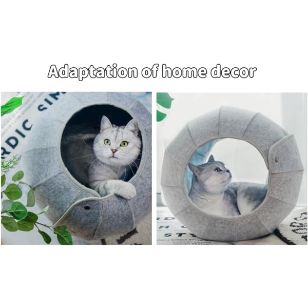 Hopfällbar Peekaboo Cat Donut Tunnel Bed, Olika cirkelformade kattleksaker