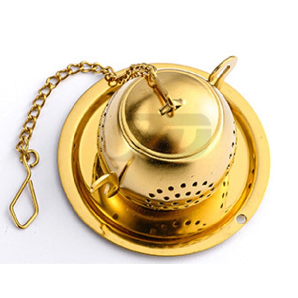 Teinfuser Te-kande - Infuser i rustfrit stål (guld)