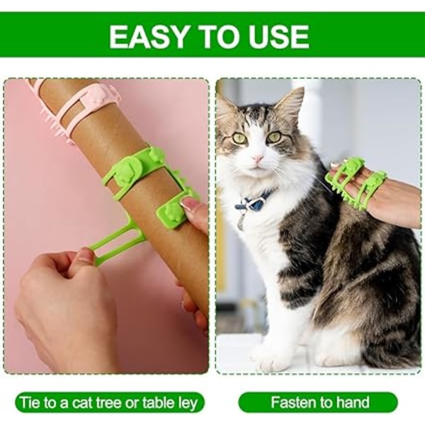 2-pack Självrengörande Kattborste, Vägg-Hörn Massageborste, Katt-Putsborste, Kattmassagekam, Katt-Putsborste Katt-Ansikts-Kliar